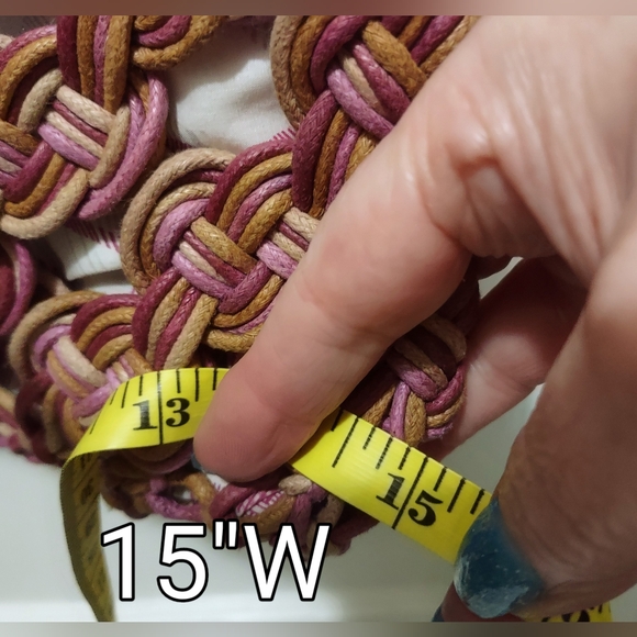 Macrame Handbag Straw Market Souvenir - Picture 10 of 12